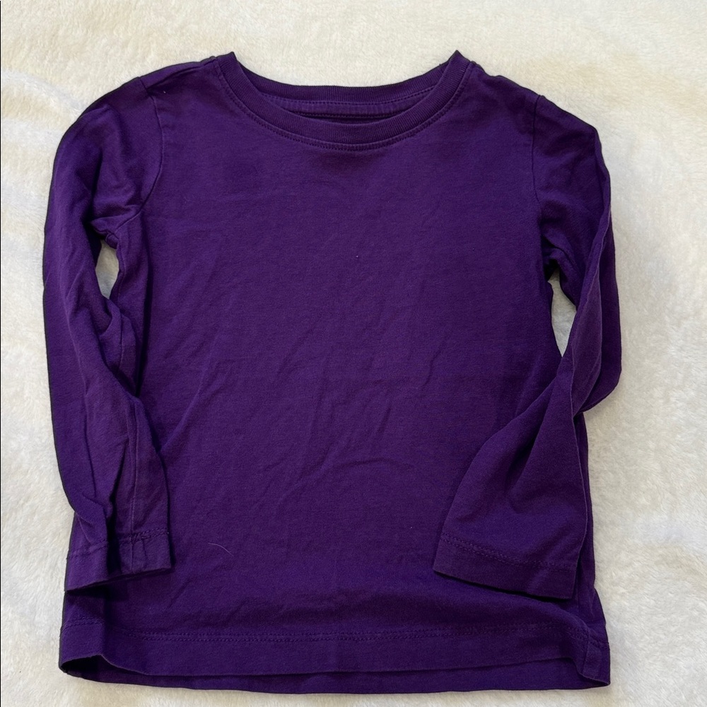 Primary Purple Cotton long sleeve tshirt